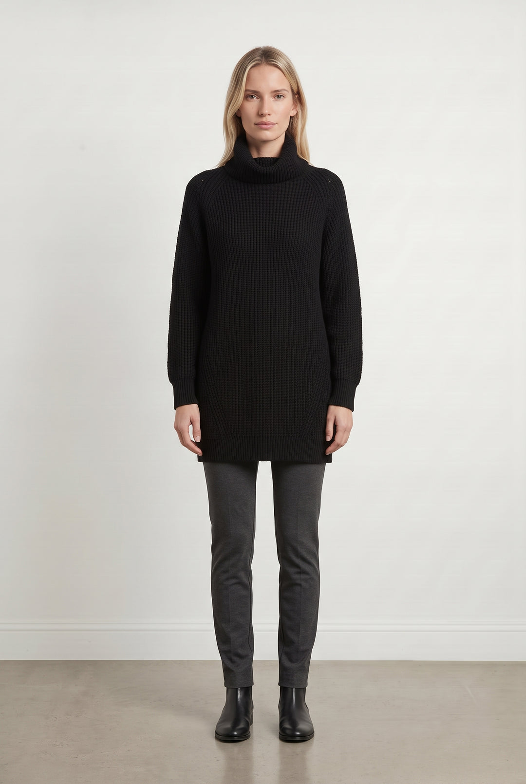 Robe Pull Noire - Taille S/36 de la marque La Fée Maraboutée | PARAD119787 - Vendu par Paradigme - Image 1