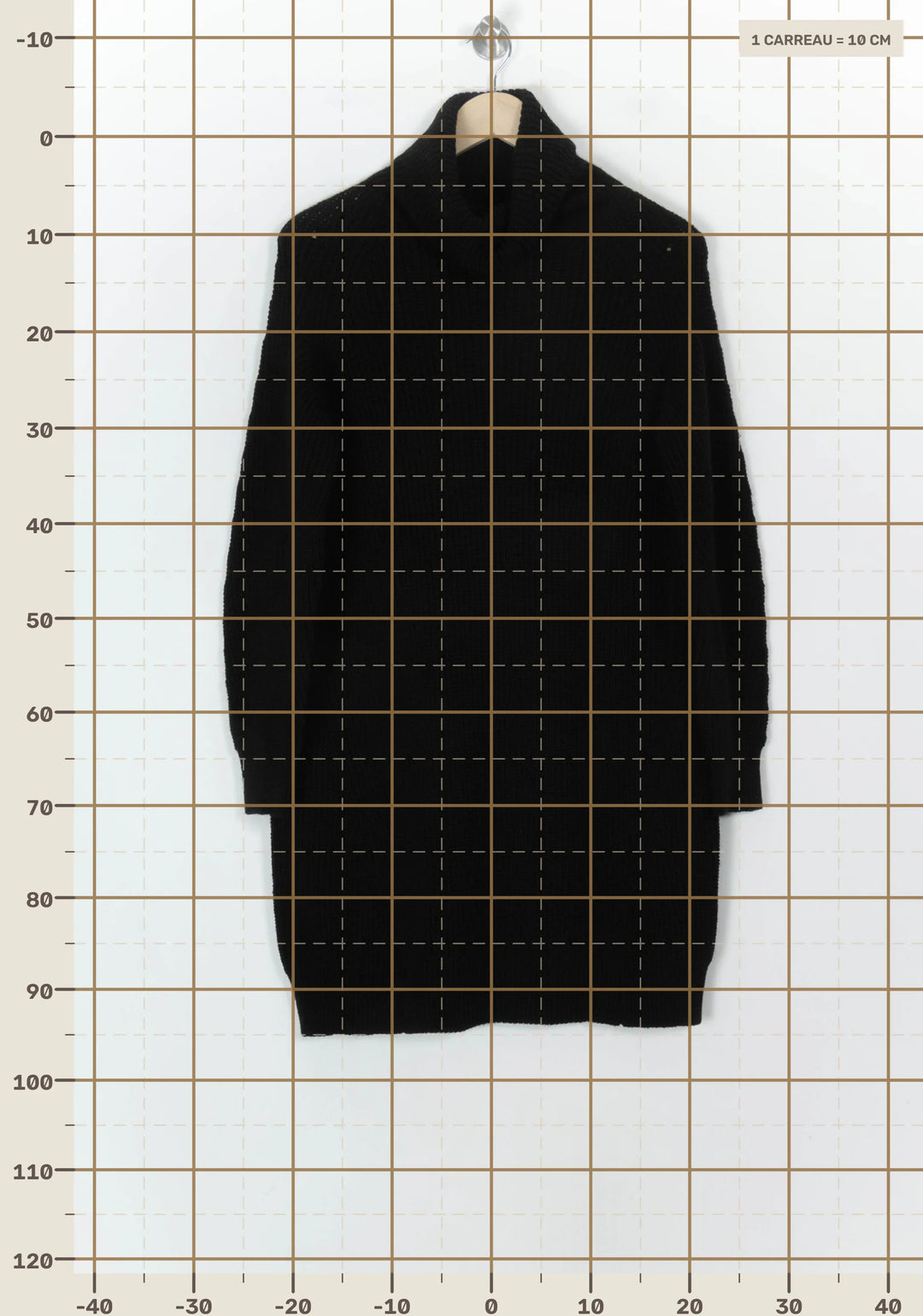 Robe Pull Noire - Taille S/36 de la marque La Fée Maraboutée | PARAD119787 - Vendu par Paradigme - Image 4