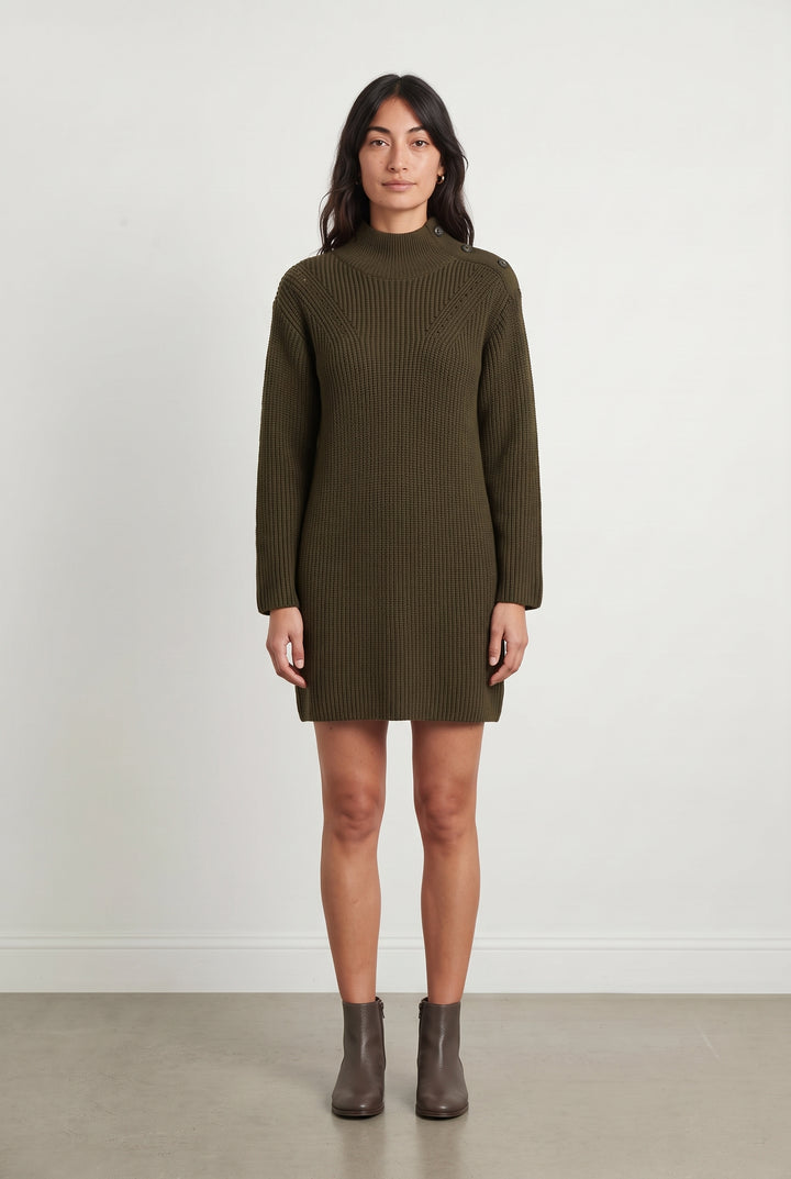 Robe Pull Verte - Taille S/36 de la marque La Fée Maraboutée | PARAD119788 - Vendu par Paradigme - Image 1