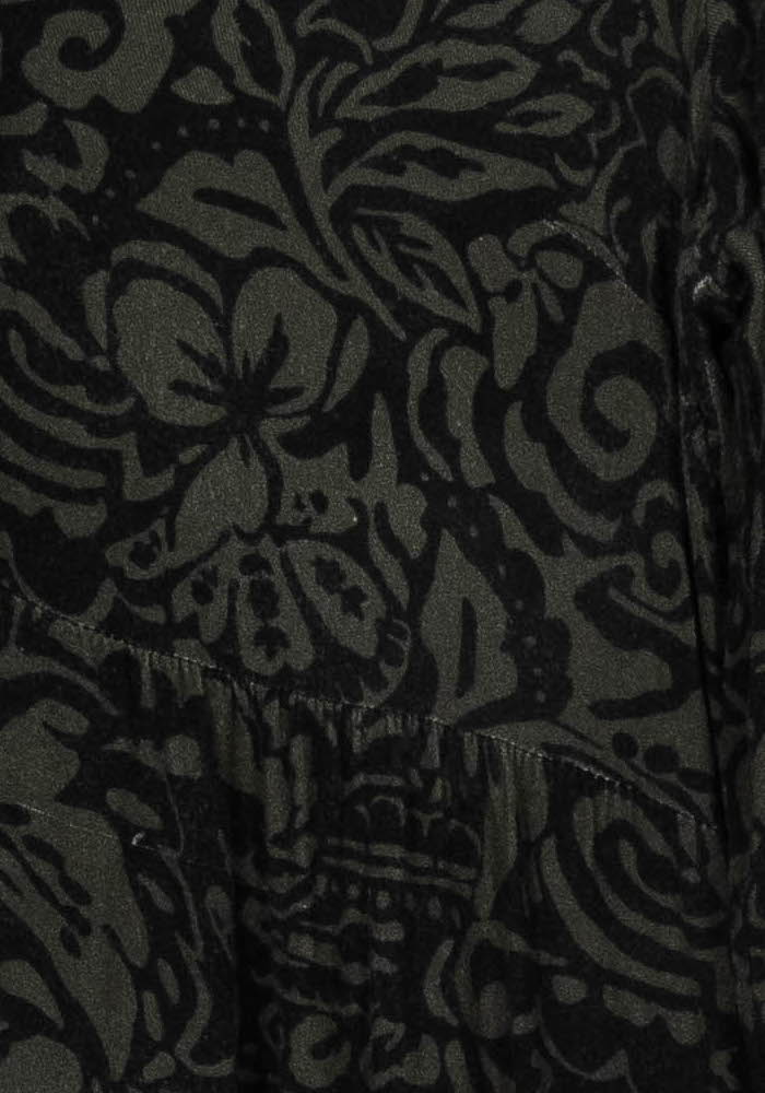 Robe Noire et Kaki - Taille S/36 de la marque La Fée Maraboutée | PARAD119791 - Vendu par Paradigme - Image 3