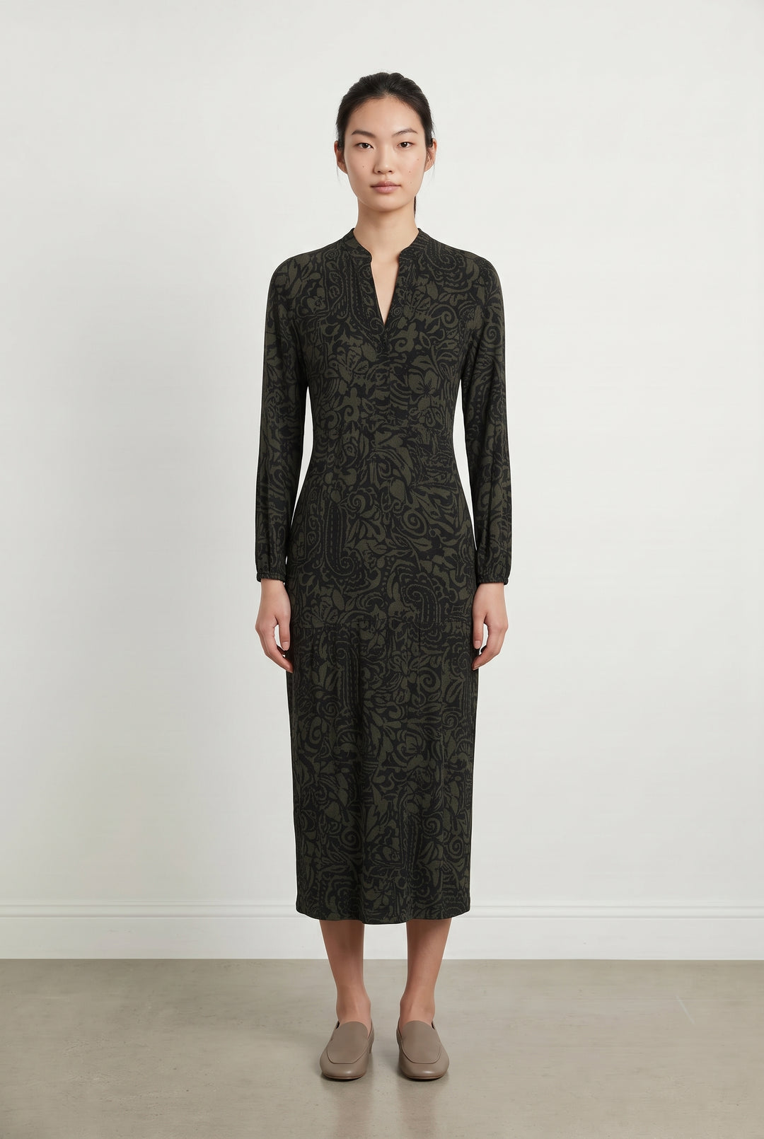 Robe Noire et Kaki - Taille S/36 de la marque La Fée Maraboutée | PARAD119791 - Vendu par Paradigme - Image 1