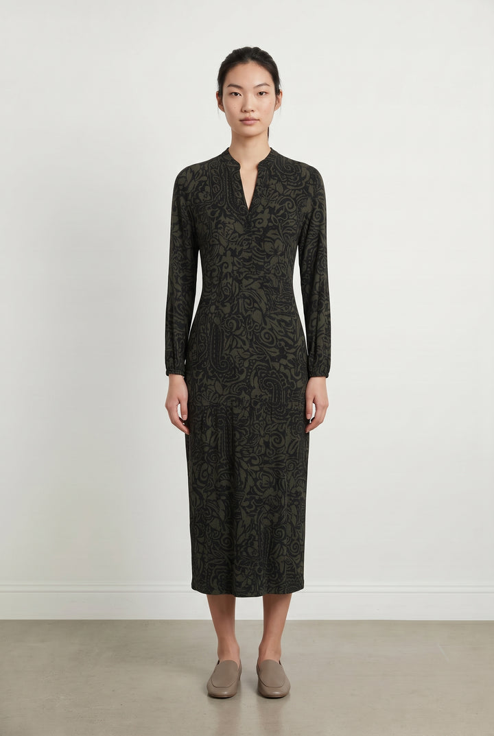 Robe Noire et Kaki - Taille S/36 de la marque La Fée Maraboutée | PARAD119791 - Vendu par Paradigme - Image 1
