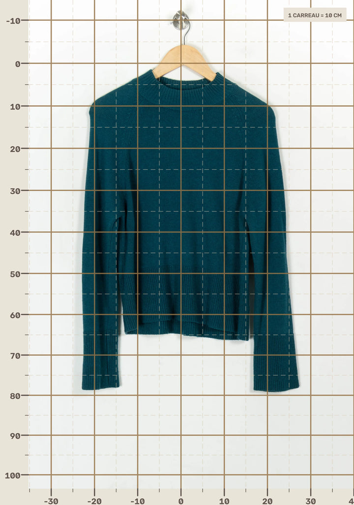 Pull Bleu - Taille S/36 de la marque La Fée Maraboutée | PARAD119792 - Vendu par Paradigme - Image 4
