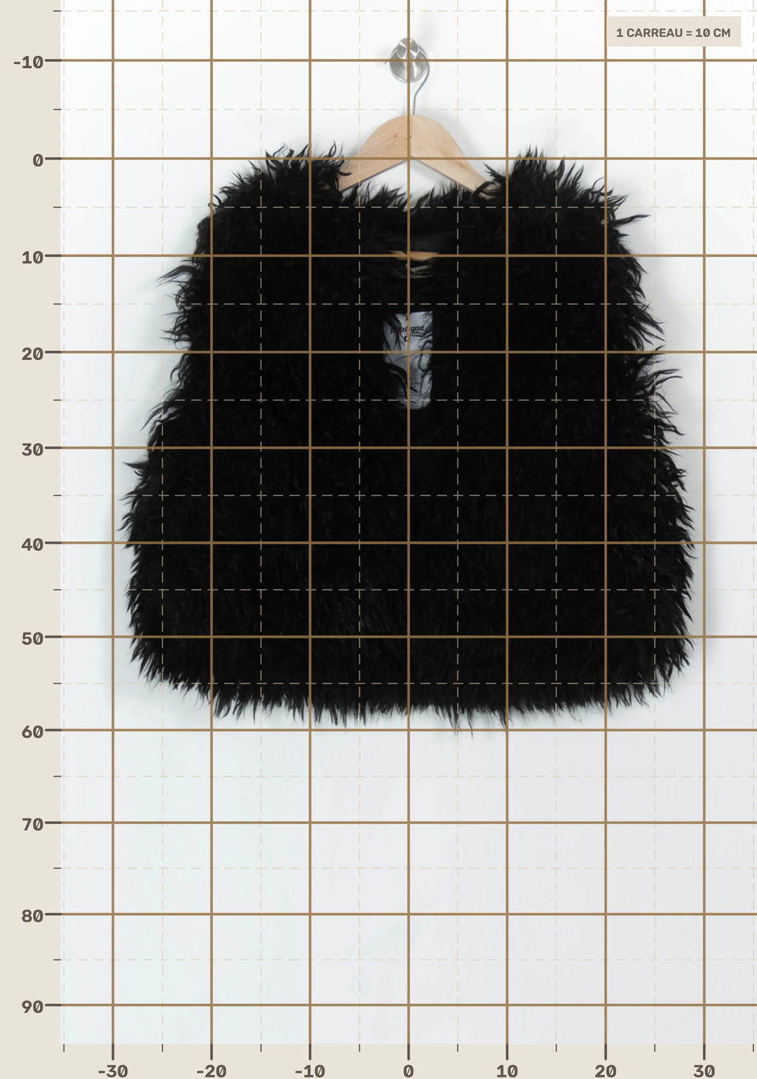 Gilet Sans Manches Noir - Taille L/40 de la marque La Fée Maraboutée | PARAD119796 - Vendu par Paradigme - Image 4
