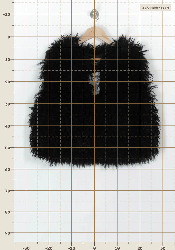 Gilet Sans Manches Noir - Taille L/40 de la marque La Fée Maraboutée | PARAD119796 - Vendu par Paradigme - Image 4