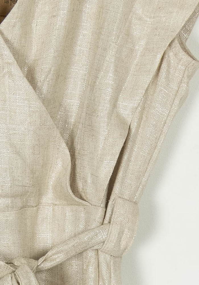 Robe Longue Beige - Taille S/36 de la marque La Fée Maraboutée | PARAD119798 - Vendu par Paradigme - Image 3