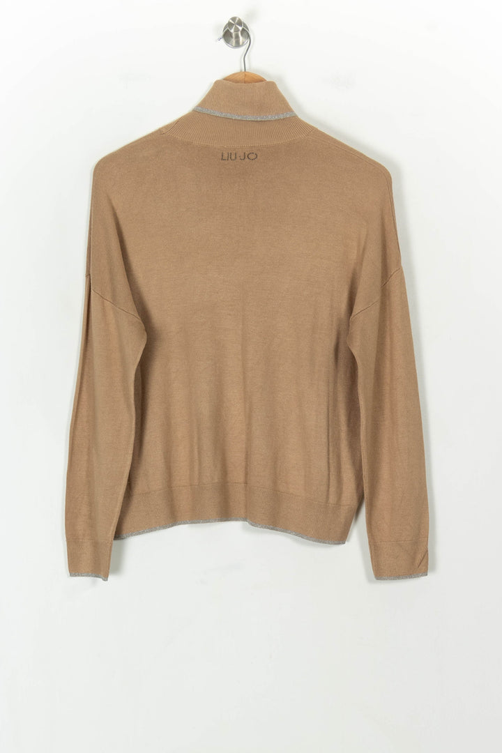 Pull Col Roulé Beige - Taille XS/34 de la marque Liu Jo | PARAD119806 - Vendu par Paradigme - Image 5