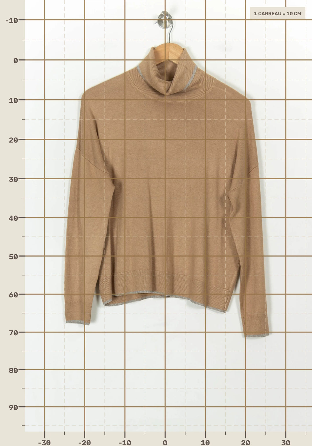 Pull Col Roulé Beige - Taille XS/34 de la marque Liu Jo | PARAD119806 - Vendu par Paradigme - Image 4