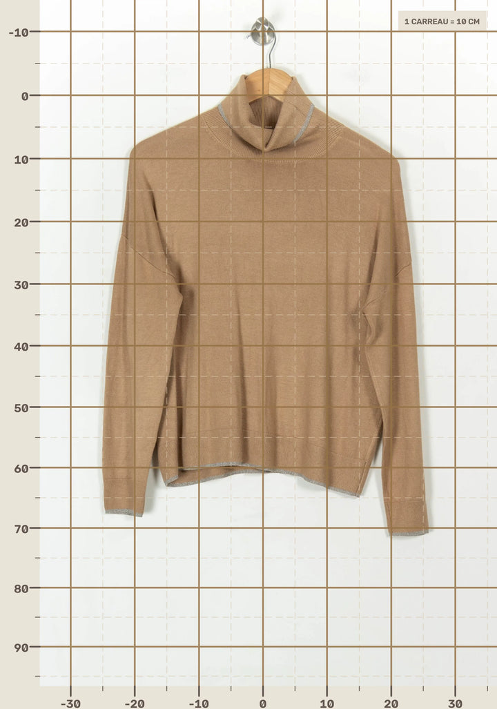 Pull Col Roulé Beige - Taille XS/34 de la marque Liu Jo | PARAD119806 - Vendu par Paradigme - Image 4