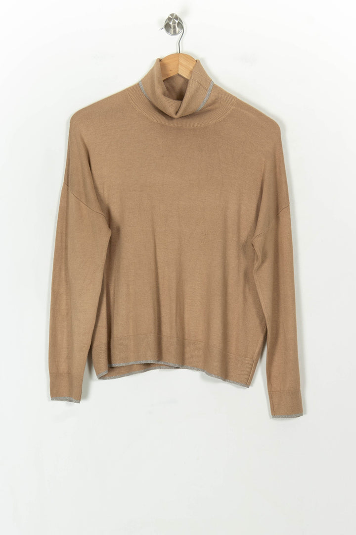 Pull Col Roulé Beige - Taille XS/34 de la marque Liu Jo | PARAD119806 - Vendu par Paradigme - Image 2