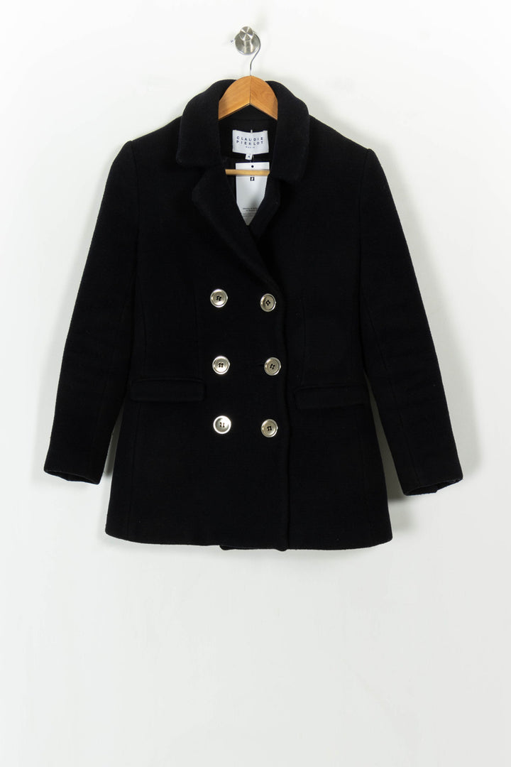 Caban Bleu - Taille S/36 de la marque Claudie Pierlot | PARAD119810 - Vendu par Paradigme - Image 2