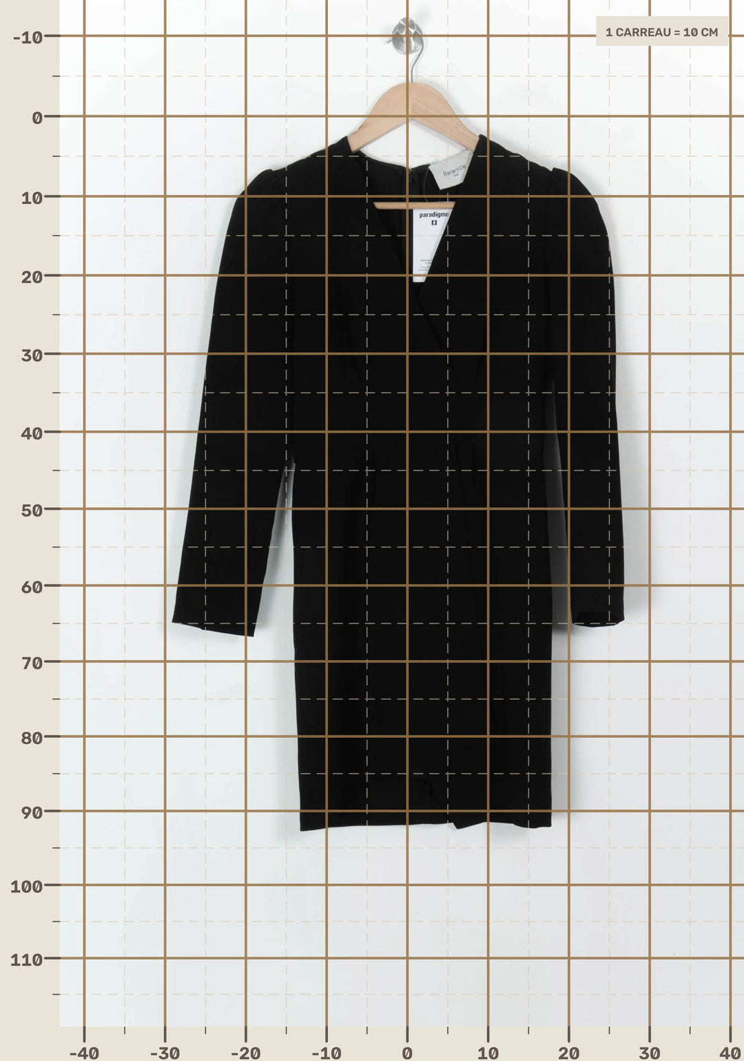 Robe Portefeuille Noire - Taille S/36 de la marque Bérénice | PARAD119819 - Vendu par Paradigme - Image 4