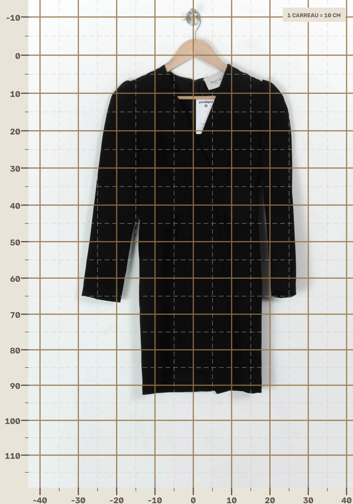 Robe Portefeuille Noire - Taille S/36 de la marque Bérénice | PARAD119819 - Vendu par Paradigme - Image 4