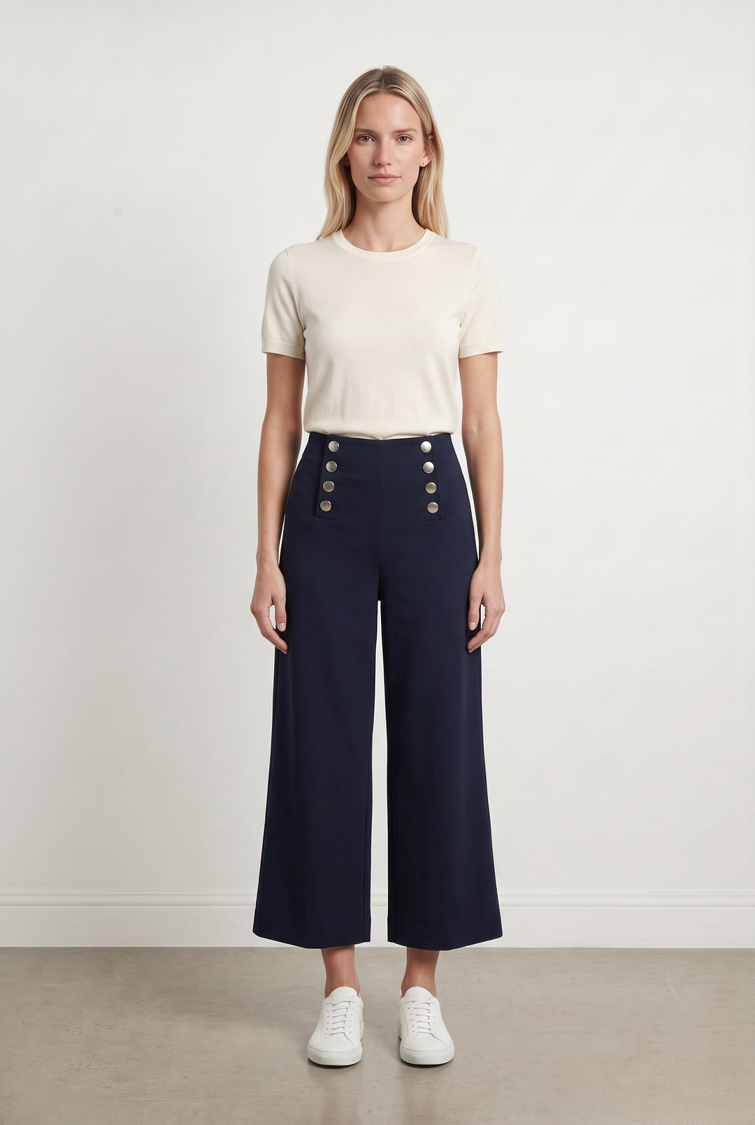 Pantalon Marin Bleu - Taille S/36 de la marque La Fée Maraboutée | PARAD119820 - Vendu par Paradigme - Image 1
