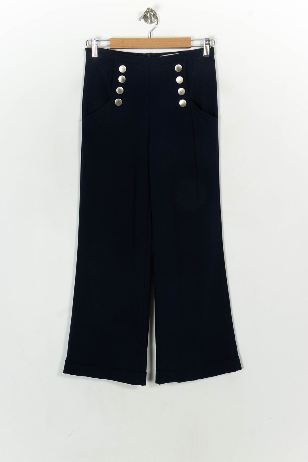 Pantalon Marin Bleu - Taille S/36 de la marque La Fée Maraboutée | PARAD119820 - Vendu par Paradigme - Image 2