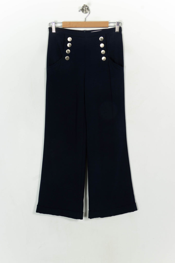 Pantalon Marin Bleu - Taille S/36 de la marque La Fée Maraboutée | PARAD119820 - Vendu par Paradigme - Image 2