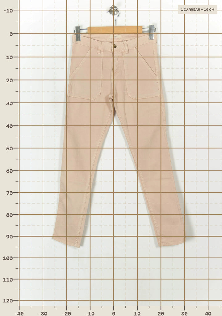 Jean Beige - Taille XS/34 de la marque ba&amp;sh | PARAD119825 - Vendu par Paradigme - Image 4