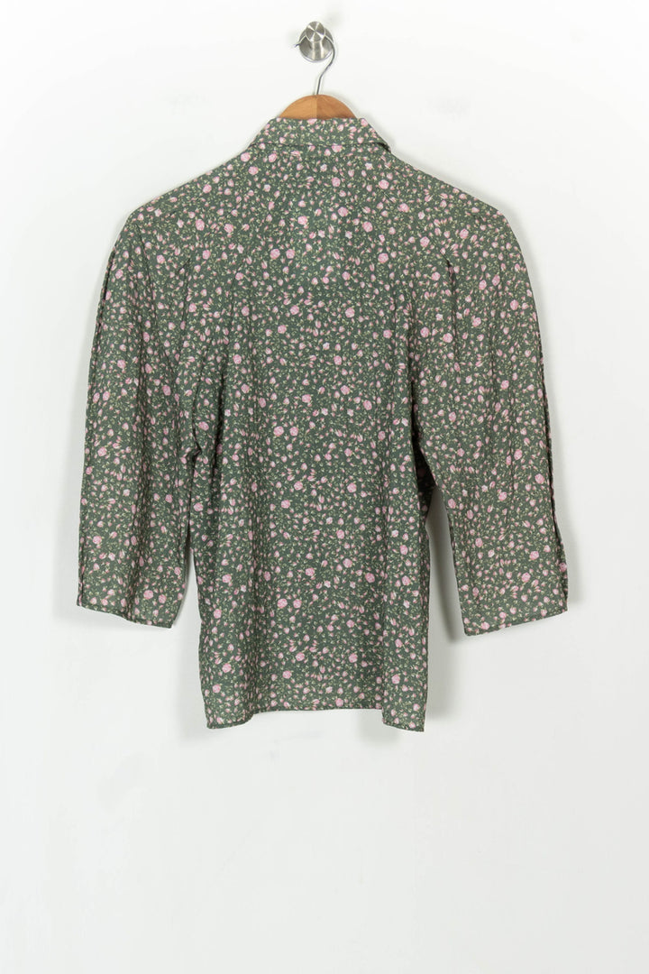 Chemise Verte et Rose - Taille S/36 de la marque Maje | PARAD119836 - Vendu par Paradigme - Image 5