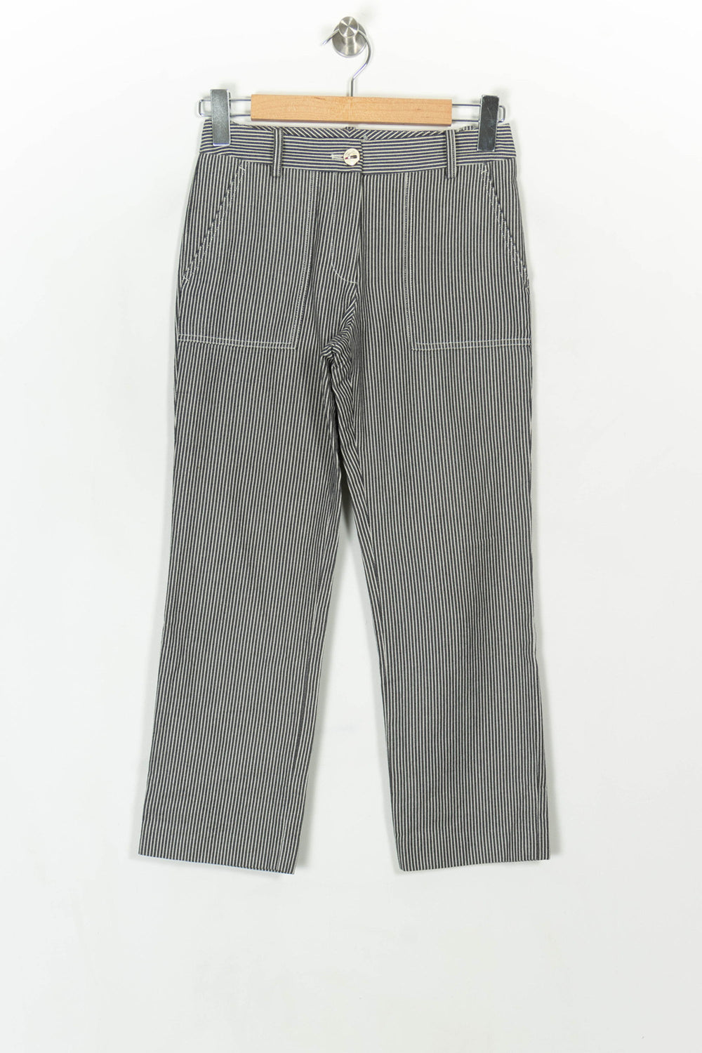 Pantalon Rayé Noir et Blanc - Taille XS/34 de la marque Maje | PARAD119838 - Vendu par Paradigme - Image 2