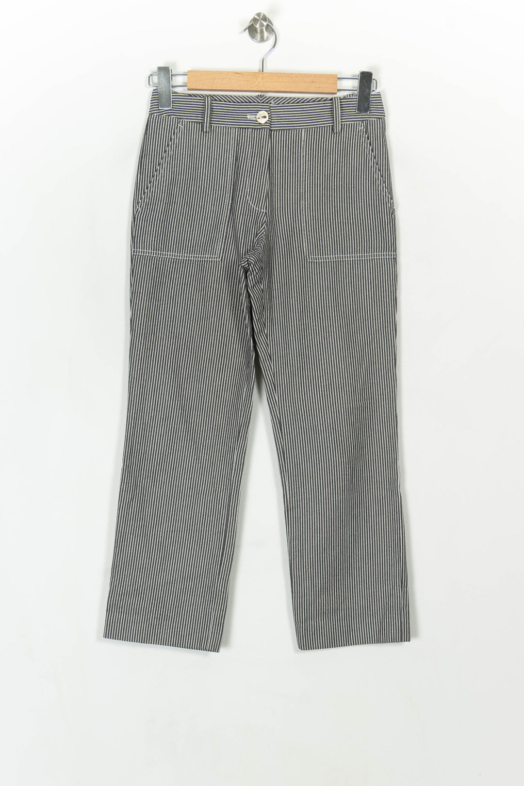 Pantalon Rayé Noir et Blanc - Taille XS/34 de la marque Maje | PARAD119838 - Vendu par Paradigme - Image 2