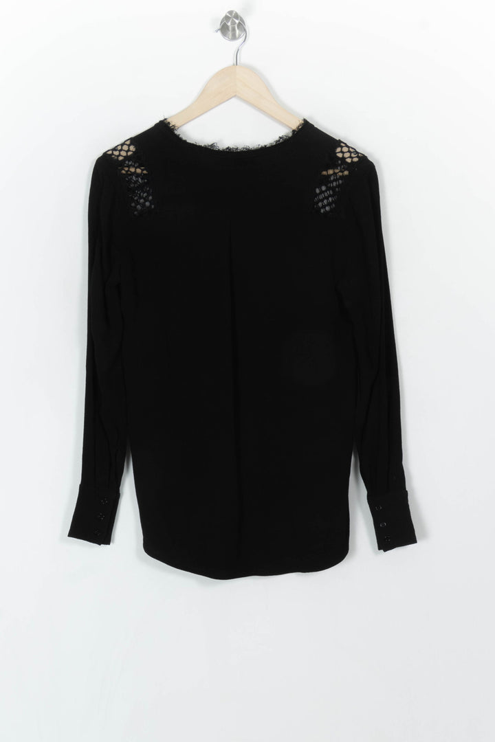 Blouse Noire - Taille S/36 de la marque Sandro | PARAD119842 - Vendu par Paradigme - Image 5