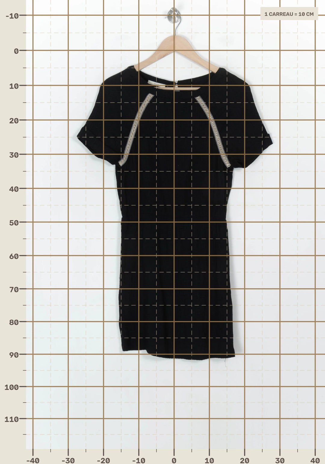 Robe Courte Noire - Taille XS/34 de la marque Sessùn | PARAD119847 - Vendu par Paradigme - Image 4
