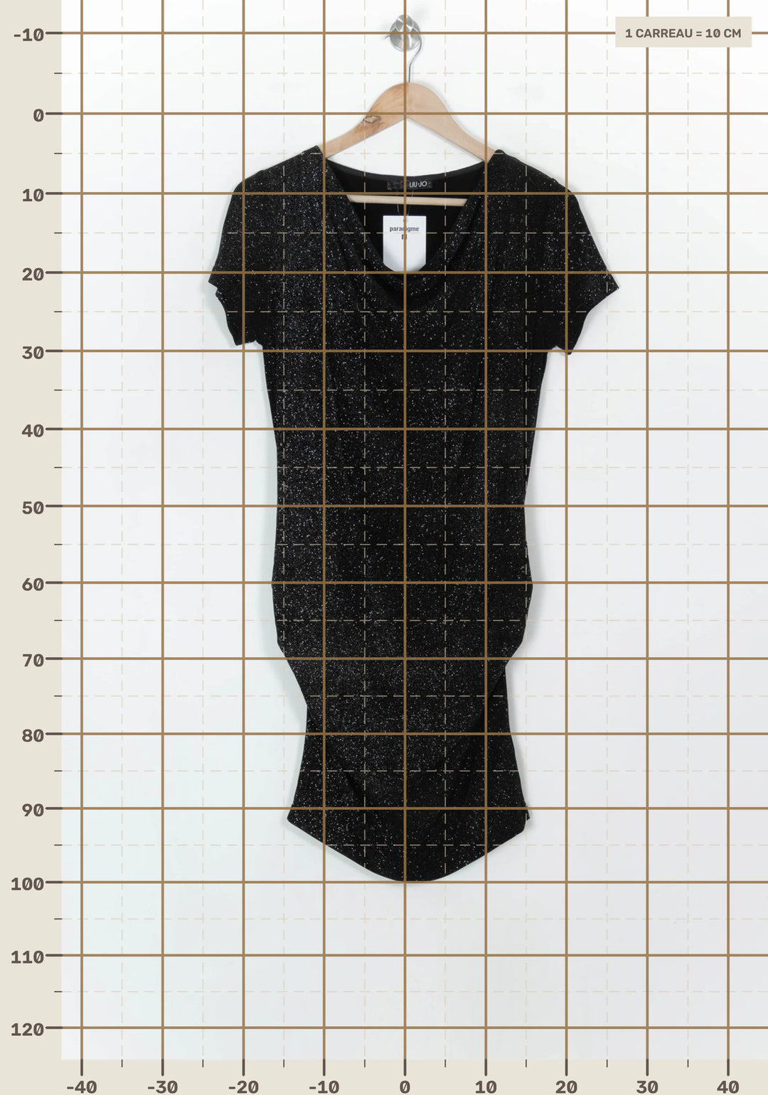 Robe Midi Noire - Taille XL/42 de la marque Liu Jo | PARAD119852 - Vendu par Paradigme - Image 4