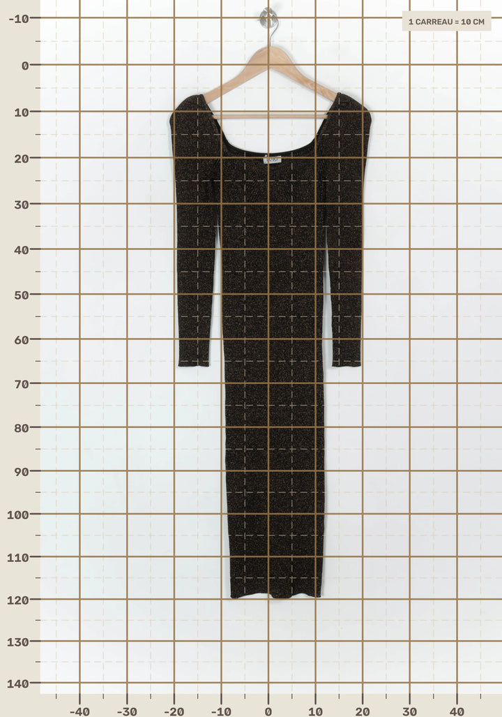 Robe Longue en Maille Or - Taille XS/34 de la marque Liu Jo | PARAD119853 - Vendu par Paradigme - Image 4