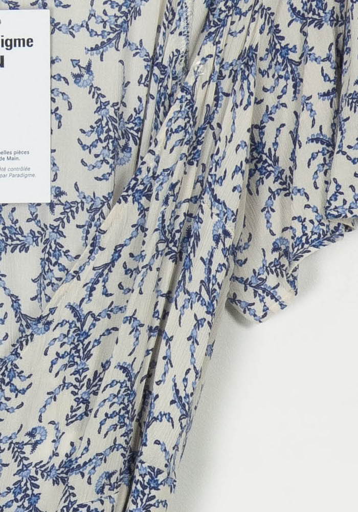 Robe Longue Blanche et Bleue - Taille XL/42 de la marque ZAPA | PARAD119854 - Vendu par Paradigme - Image 3