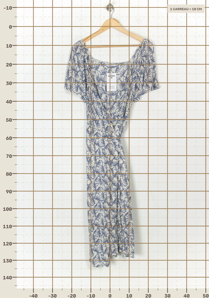 Robe Longue Blanche et Bleue - Taille XL/42 de la marque ZAPA | PARAD119854 - Vendu par Paradigme - Image 4