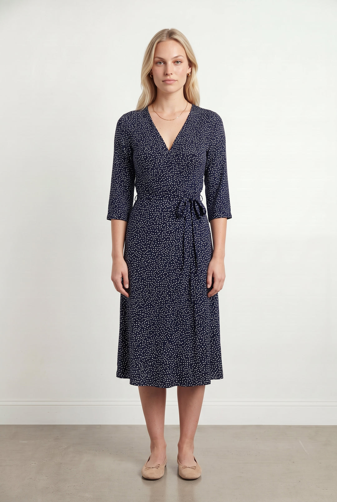 Robe Portefeuille Noire et Blanche - Taille L/40 de la marque Sud express | PARAD119855 - Vendu par Paradigme - Image 1