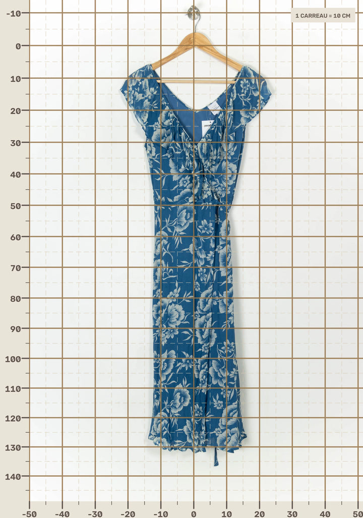 Robe Longue Bleue et Blanche - Taille L/40 de la marque Petite Mendigote | PARAD119859 - Vendu par Paradigme - Image 4