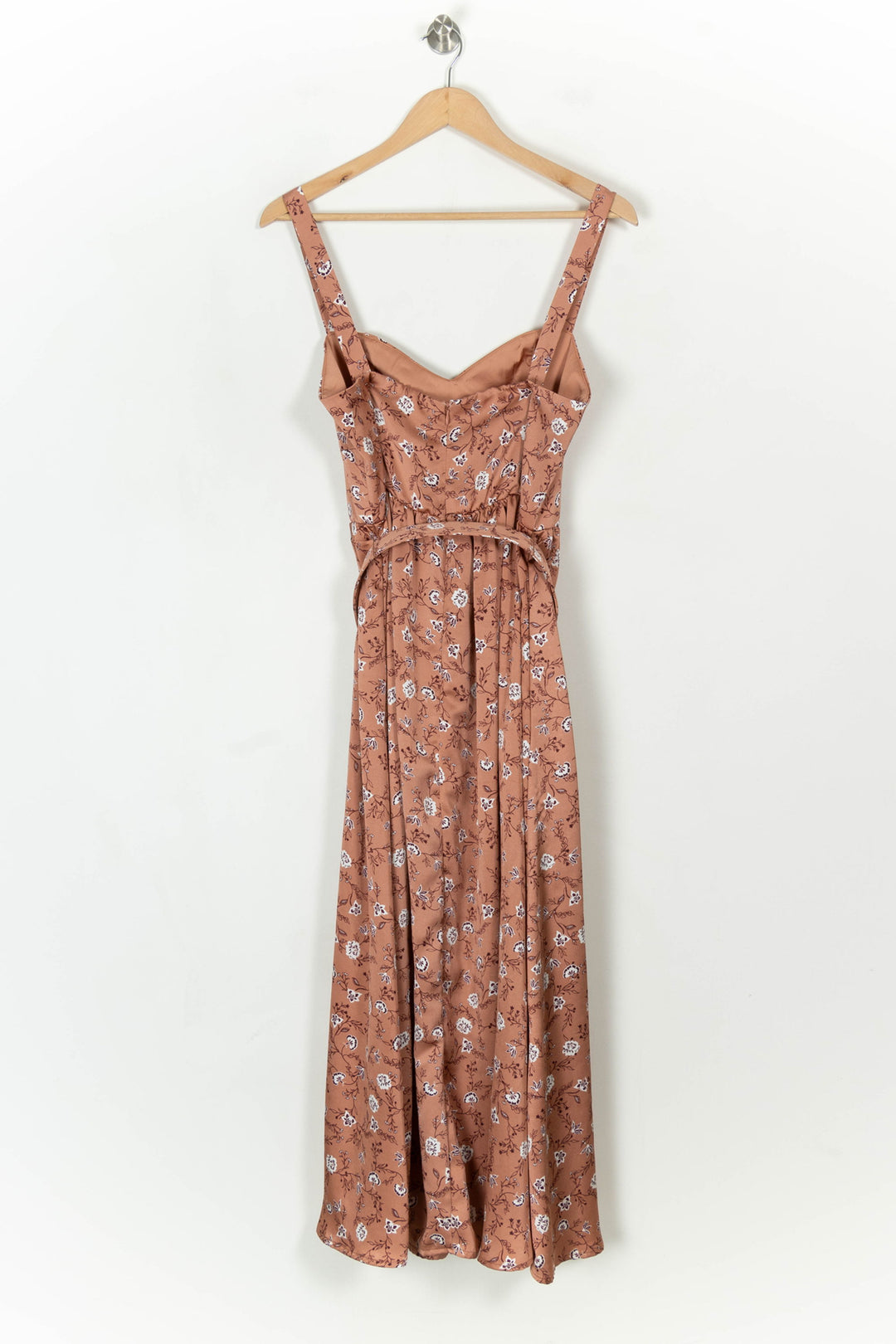 Robe Longue Marron et Blanche - Taille XL/42 de la marque Kookai | PARAD119860 - Vendu par Paradigme - Image 5