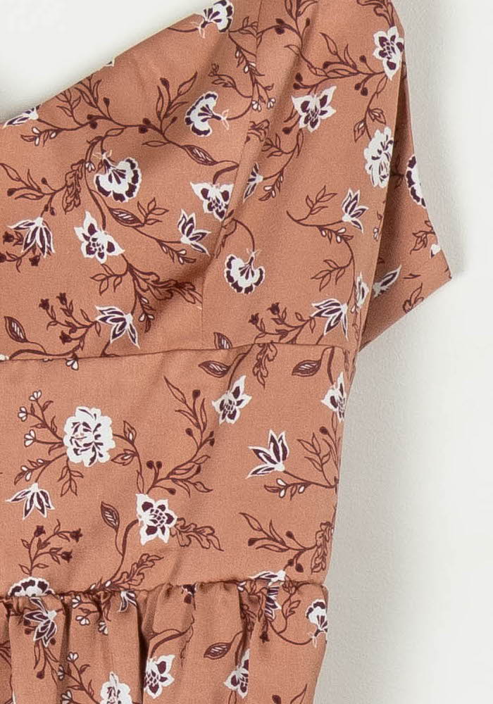 Robe Longue Marron et Blanche - Taille XL/42 de la marque Kookai | PARAD119860 - Vendu par Paradigme - Image 3