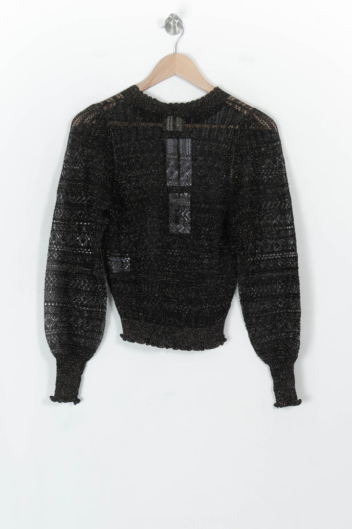 Blouse Noire - Taille S/36 de la marque Petite Mendigote | PARAD119864 - Vendu par Paradigme - Image 5
