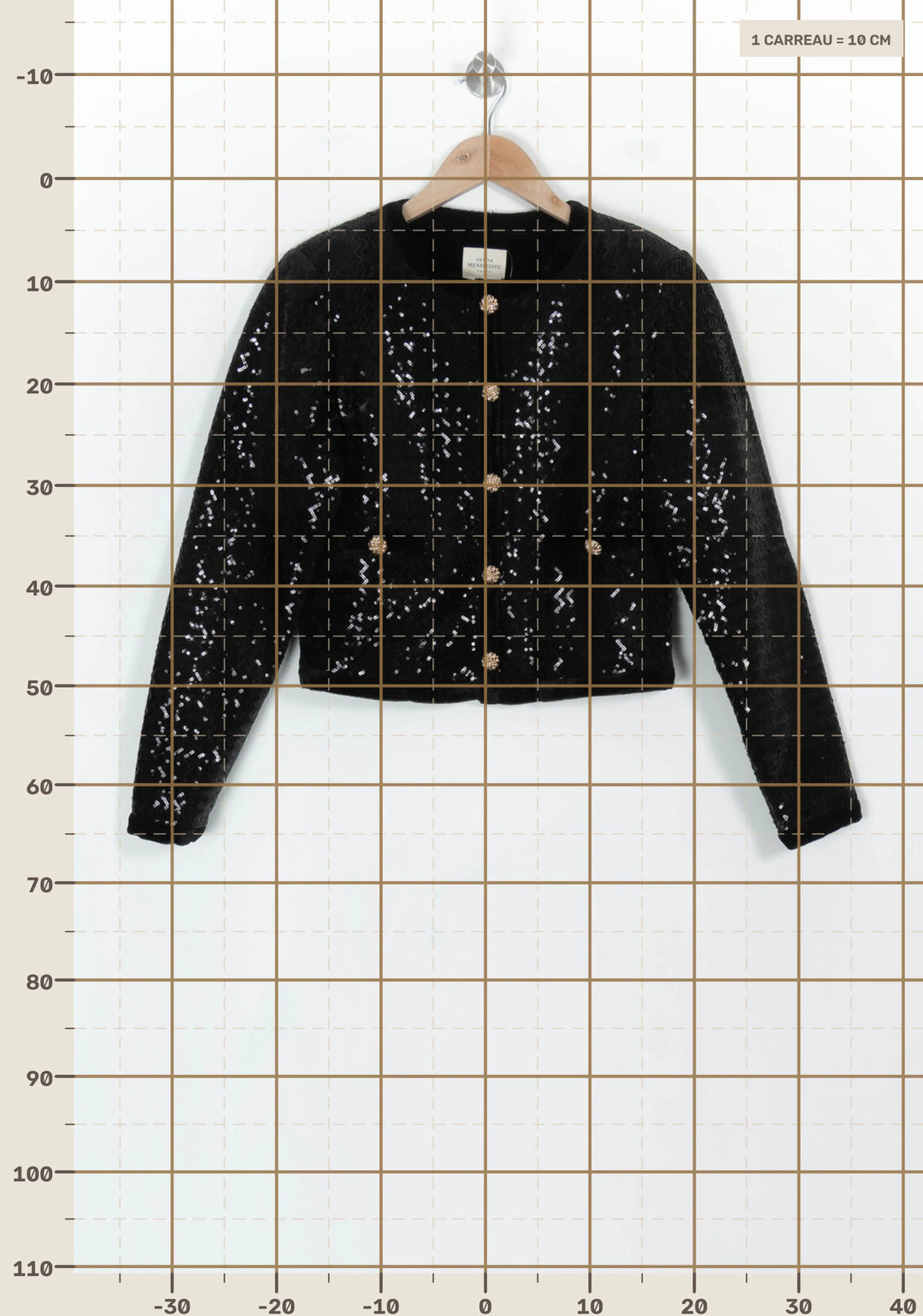 Gilet Noir - Taille XS/34 de la marque Petite Mendigote | PARAD119865 - Vendu par Paradigme - Image 4