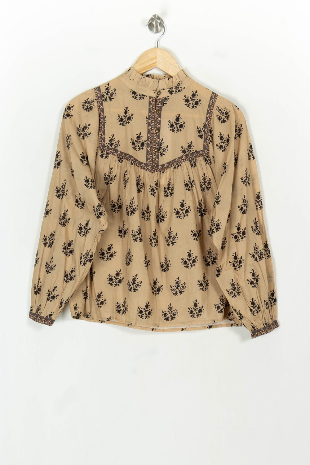 Blouse Beige et Noir - Taille XS/34 de la marque Petite Mendigote | PARAD119866 - Vendu par Paradigme - Image 2