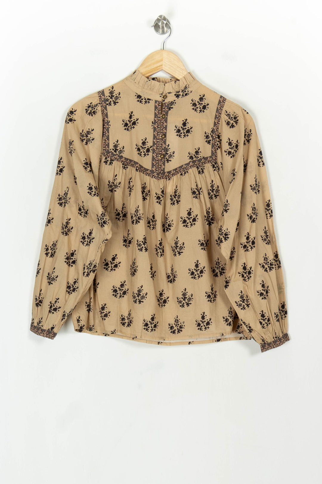 Blouse Beige et Noir - Taille XS/34 de la marque Petite Mendigote | PARAD119866 - Vendu par Paradigme - Image 2