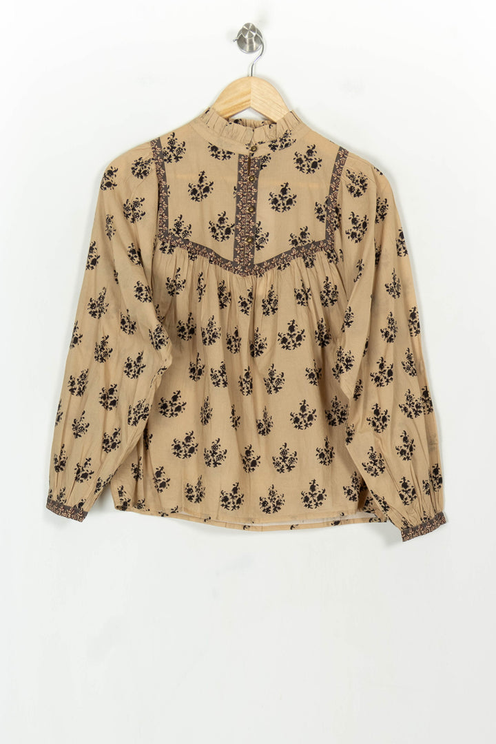 Blouse Beige et Noir - Taille XS/34 de la marque Petite Mendigote | PARAD119866 - Vendu par Paradigme - Image 2
