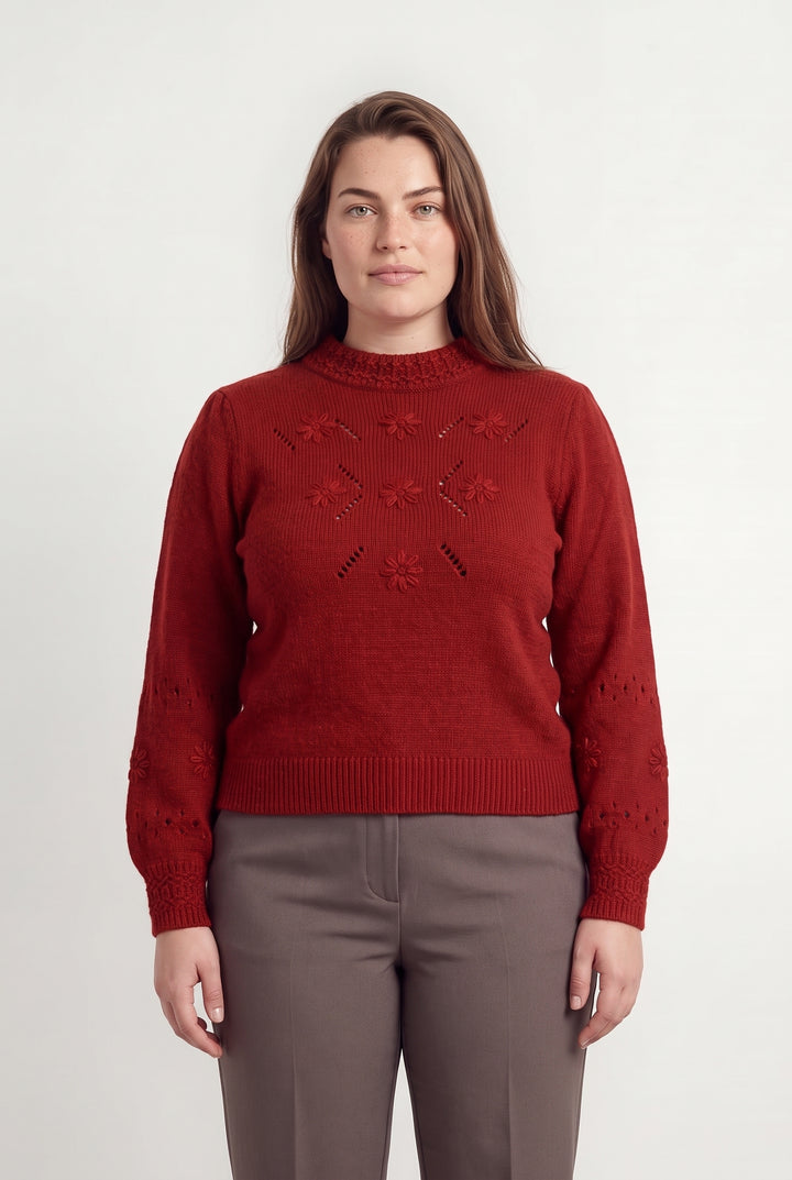 Pull Bordeaux - Taille XXL/44 de la marque Petite Mendigote | PARAD119874 - Vendu par Paradigme - Image 1