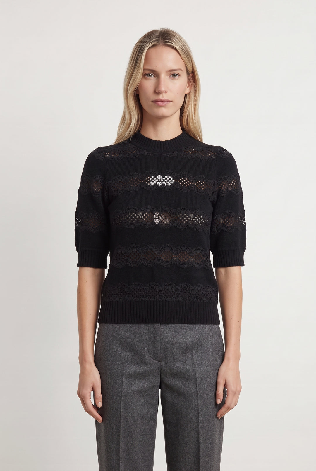 Pull Noir - Taille XS/34 de la marque Petite Mendigote | PARAD119875 - Vendu par Paradigme - Image 1
