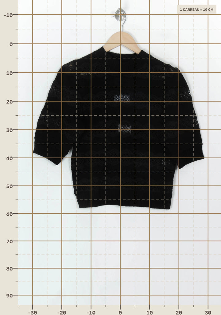 Pull Noir - Taille XS/34 de la marque Petite Mendigote | PARAD119875 - Vendu par Paradigme - Image 4