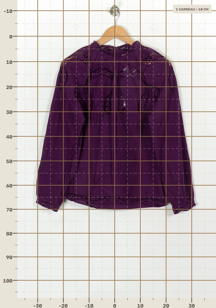 Blouse Violette - Taille M/38 de la marque Petite Mendigote | PARAD119877 - Vendu par Paradigme - Image 4