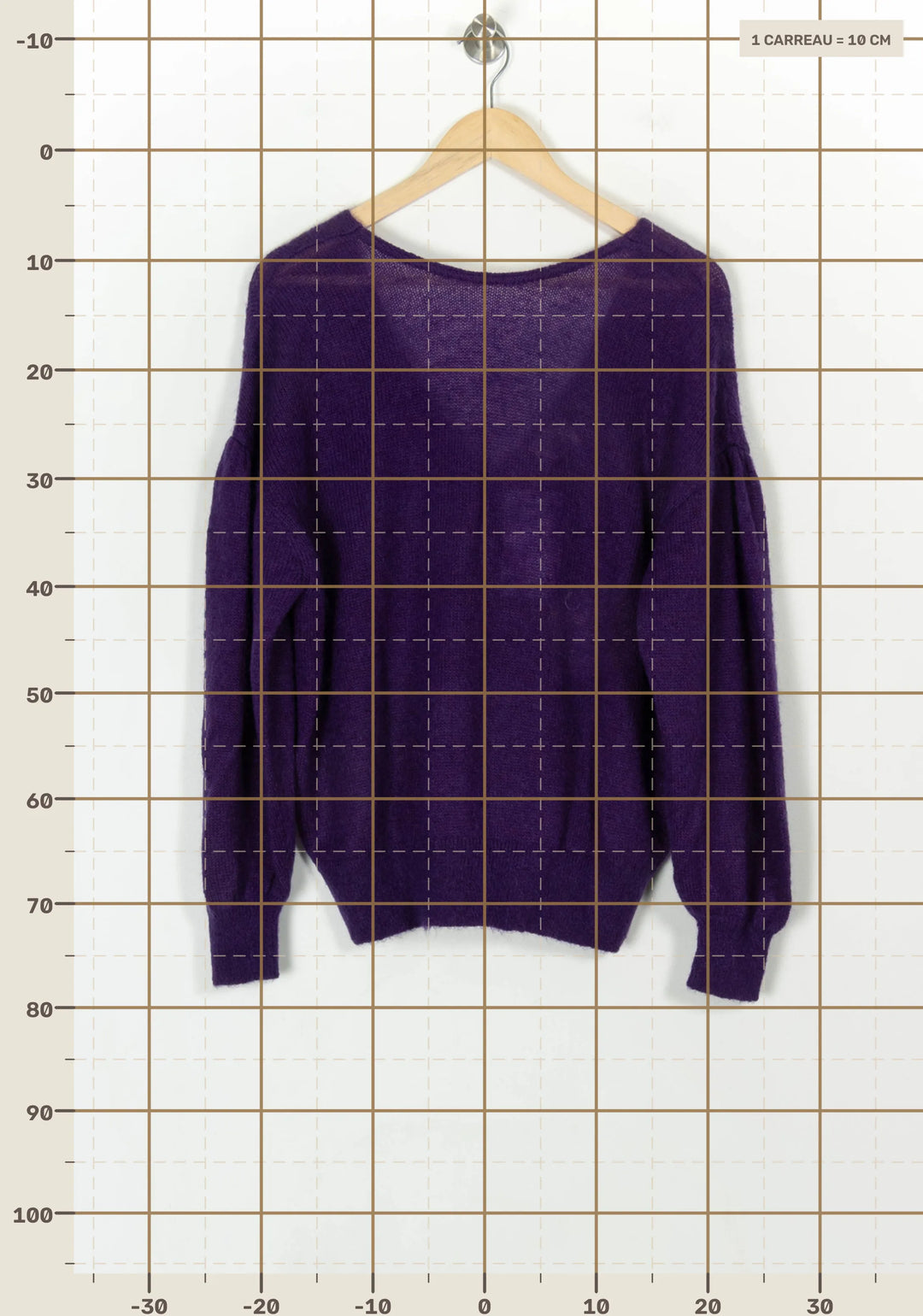 Pull Violet - Taille L/40 de la marque Petite Mendigote | PARAD119881 - Vendu par Paradigme - Image 4