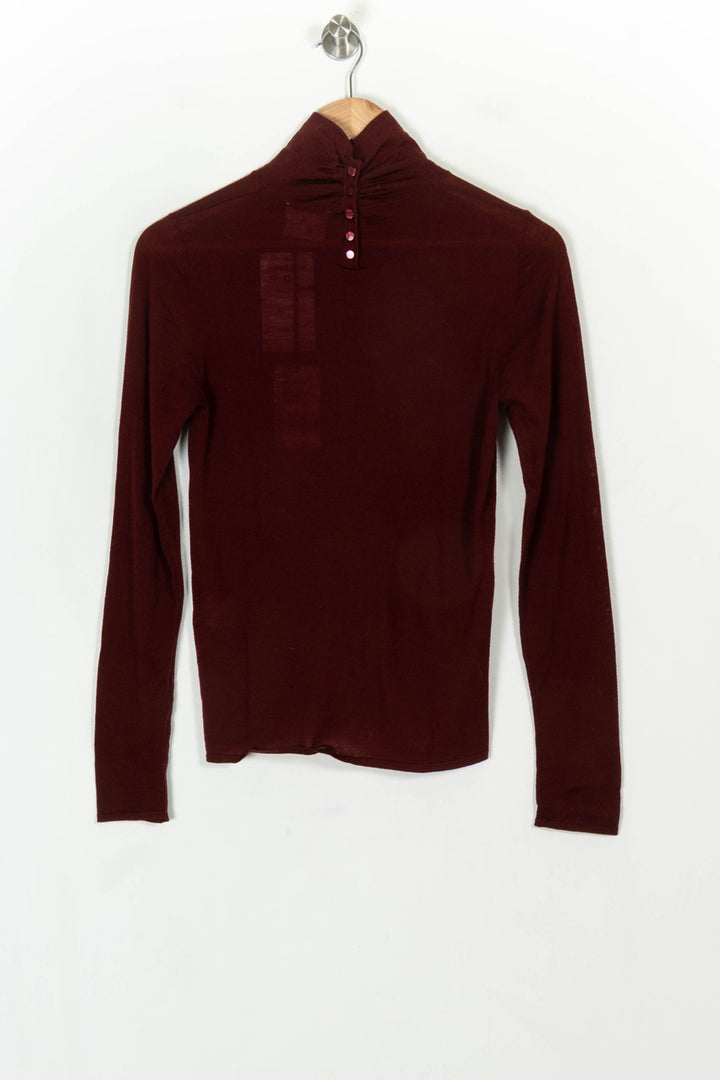 Sous-pull Bordeaux - Taille M/38 de la marque Petite Mendigote | PARAD119882 - Vendu par Paradigme - Image 5