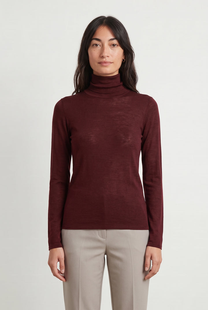 Sous-pull Bordeaux - Taille M/38 de la marque Petite Mendigote | PARAD119882 - Vendu par Paradigme - Image 1
