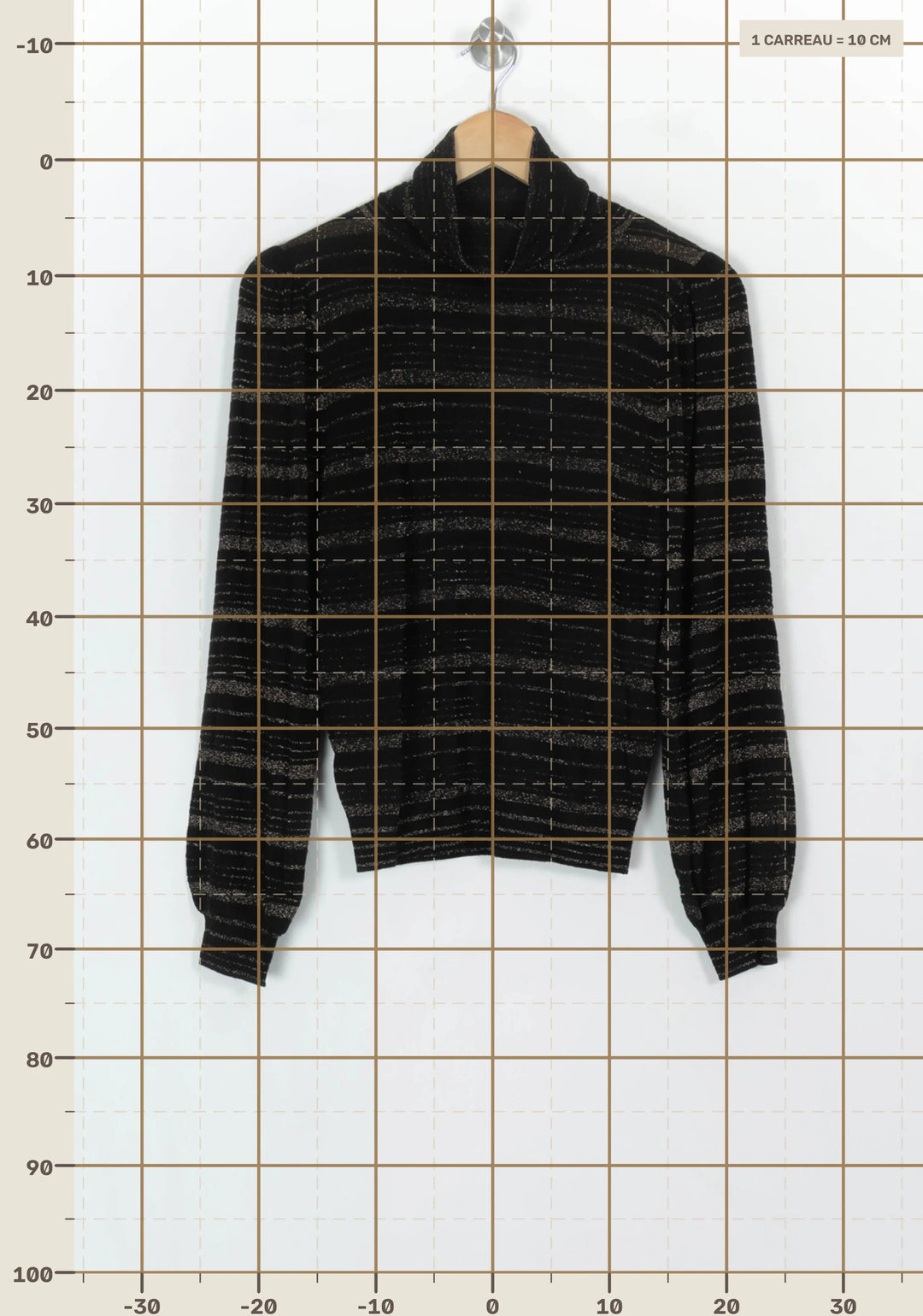 Pull Noir et Argenté - Taille M/38 de la marque Petite Mendigote | PARAD119883 - Vendu par Paradigme - Image 4