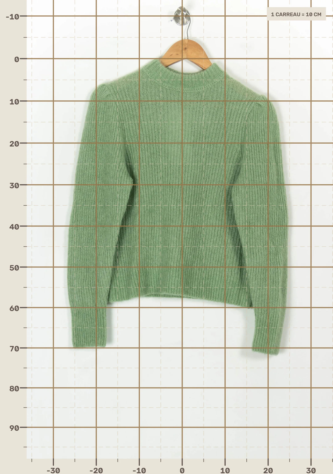 Pull Vert - Taille S/36 de la marque Petite Mendigote | PARAD119884 - Vendu par Paradigme - Image 4