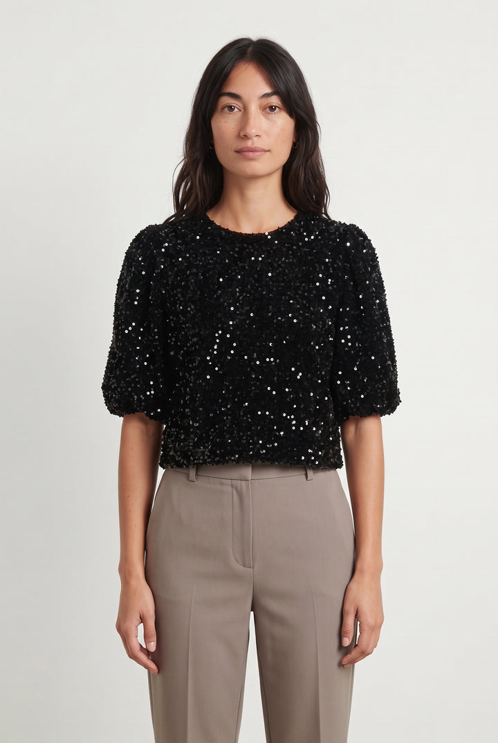 Top Noir - Taille S/36 de la marque Petite Mendigote | PARAD119885 - Vendu par Paradigme - Image 1
