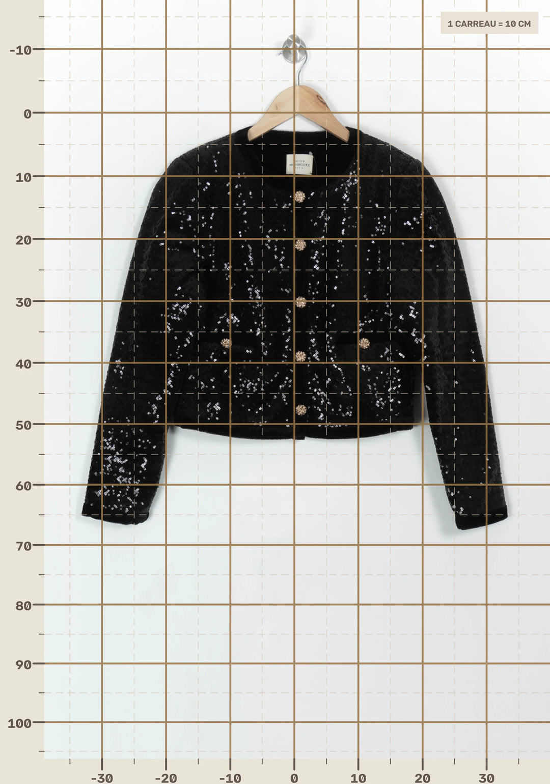 Veste Noire - Taille XS/34 de la marque Petite Mendigote | PARAD119888 - Vendu par Paradigme - Image 4
